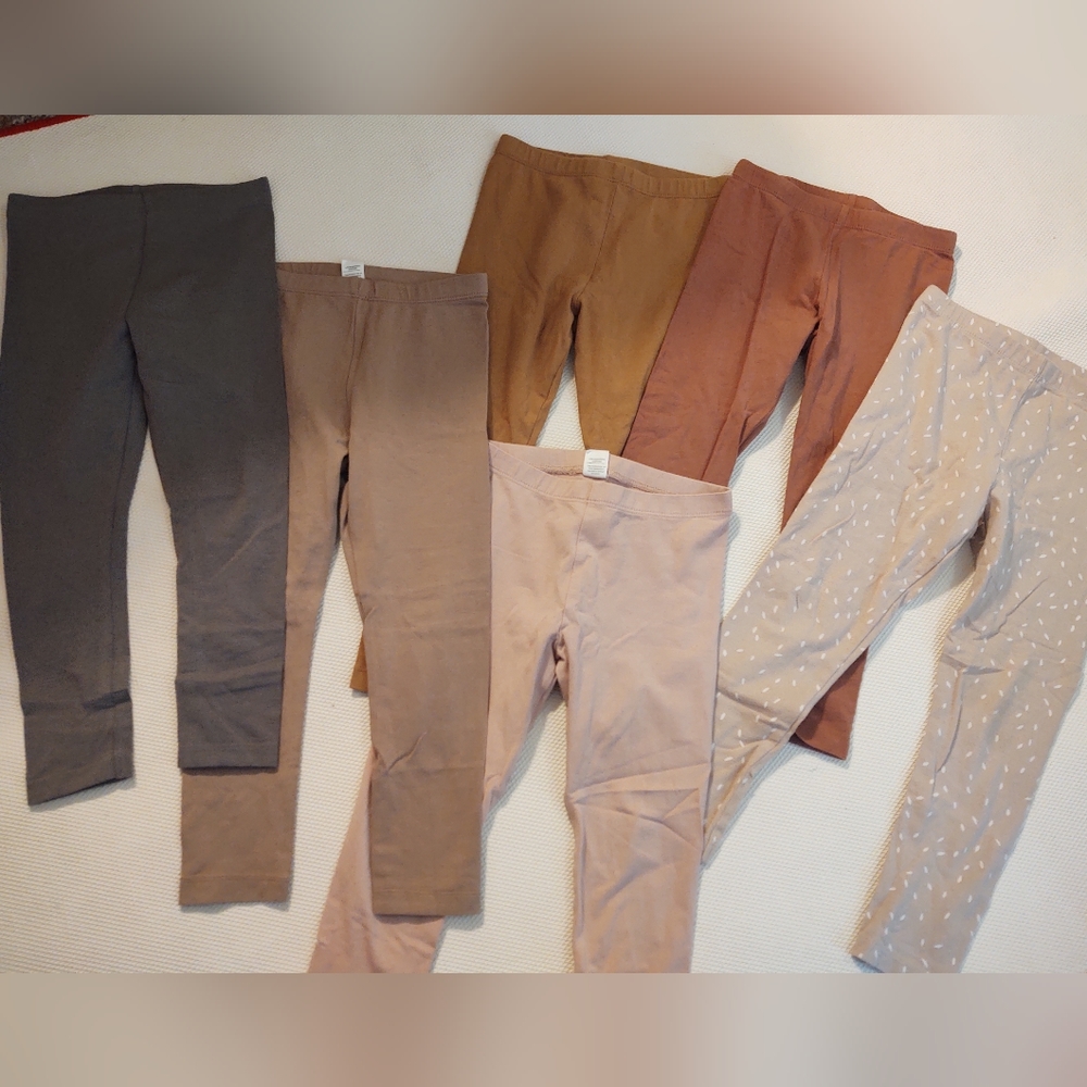 Colored organics 4t set of 6 leggings